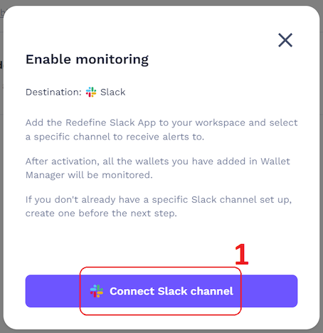 Connect Slack channel